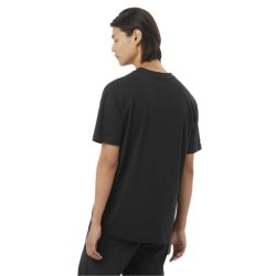 Футболка Salomon Chest Logo Relaxed Tee M - чорна