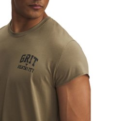 Футболка UA Project Rock Cap Sleeve T M - коричнева