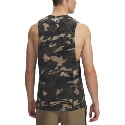 Майка UA Project Rock Camo Tank M - коричнево/чорна