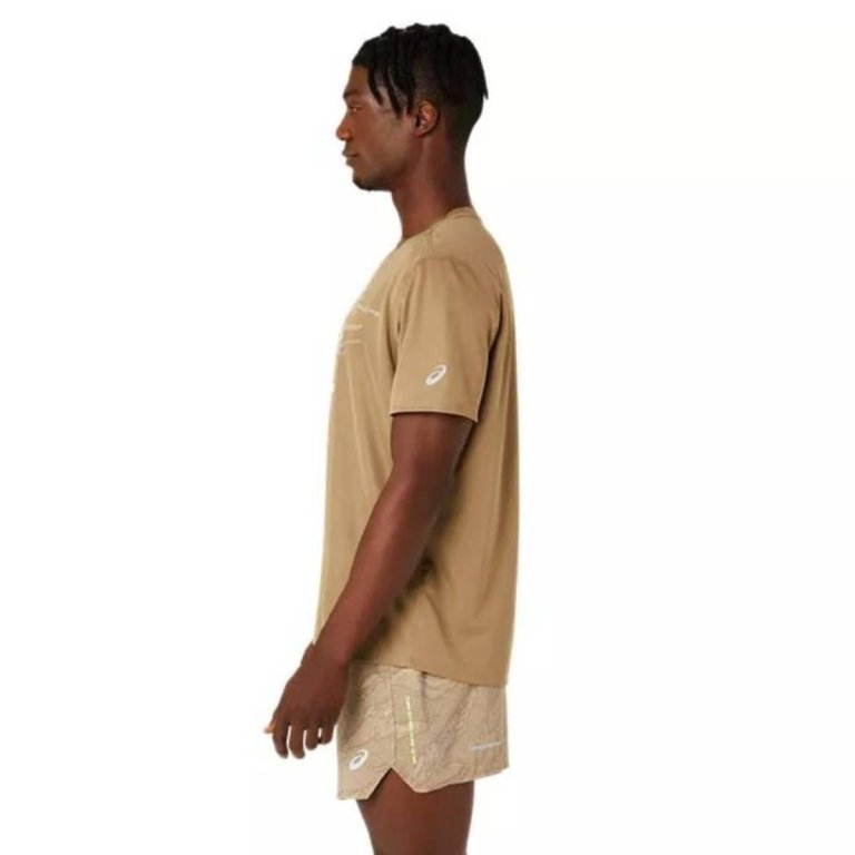 Футболка Asics Fujitrail Logo SS Top M - сіра
