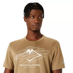Футболка Asics Fujitrail Logo SS Top M - сіра