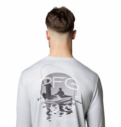 Футболка Columbia Terminal Tackle PFG™ Tarpon Rise LS M - сіра