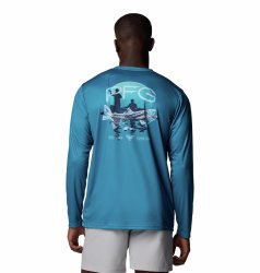 Футболка Columbia Terminal Tackle PFG™ Tarpon Rise LS M - синя