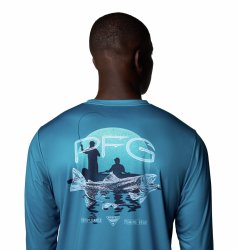 Футболка Columbia Terminal Tackle PFG™ Tarpon Rise LS M - синя