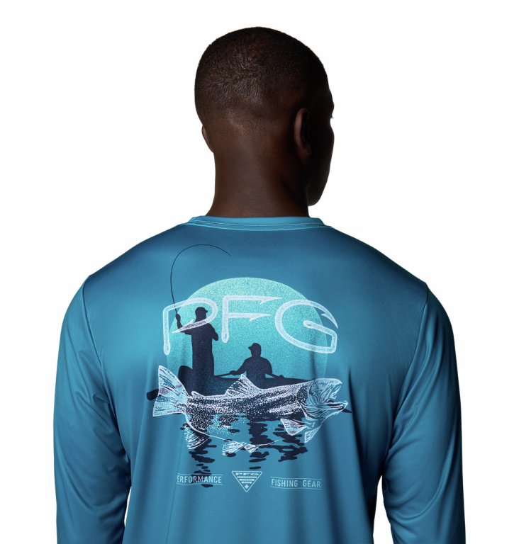 Футболка Columbia Terminal Tackle PFG™ Tarpon Rise LS M - синя