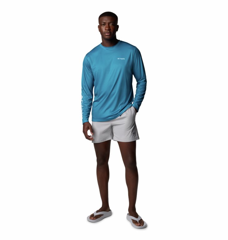 Футболка Columbia Terminal Tackle PFG™ Tarpon Rise LS M - синя