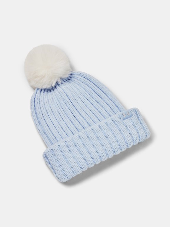 Шапка Under Armour Halftime Pom Beanie Wmn Blue