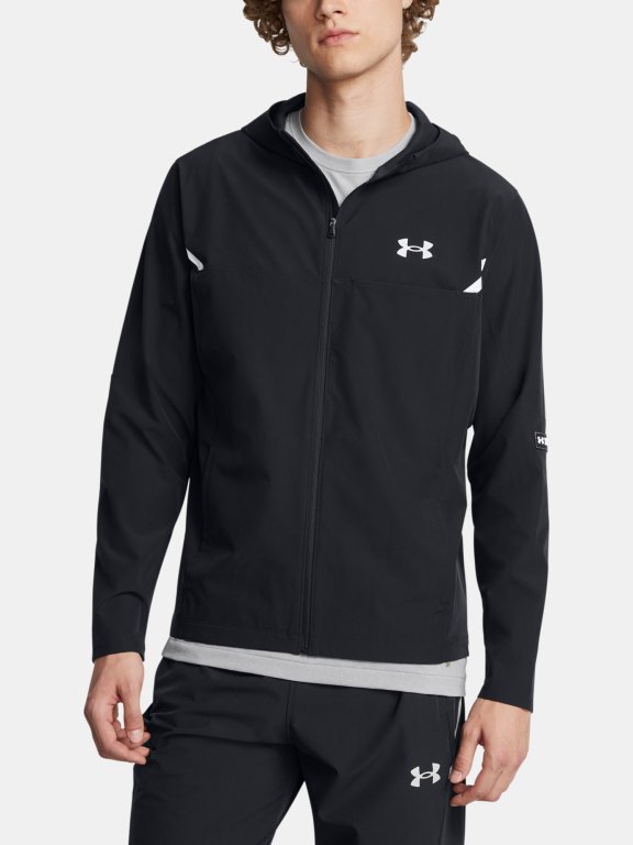 Bunda Under Armour Vanish Woven Utility Jacket Man Black