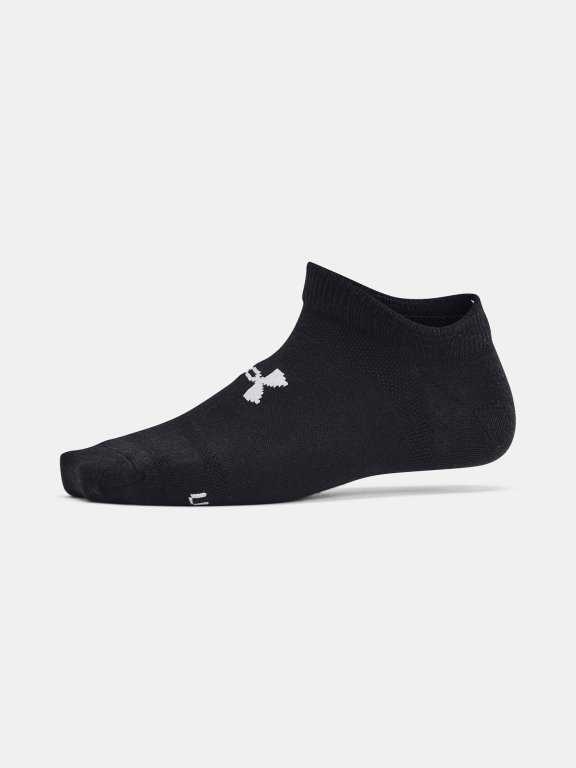 Шкарпетки Under Armour Essential No Show 6Pk Jr чорні