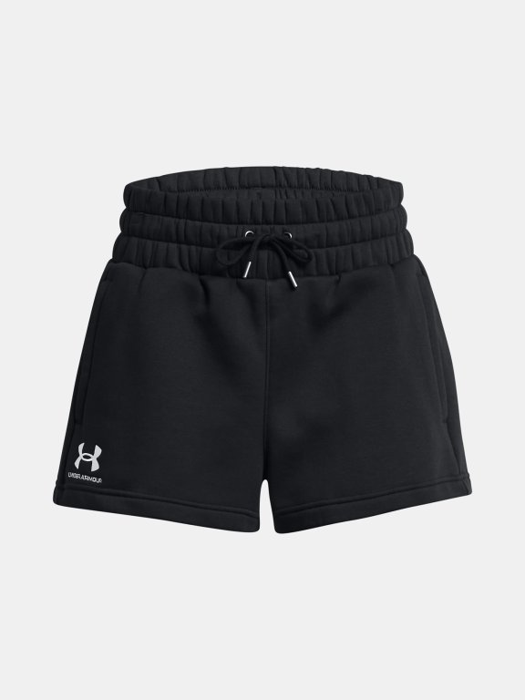 Kraťasy Under Armour Icon Fleece Boxer Shorts Wmn Black