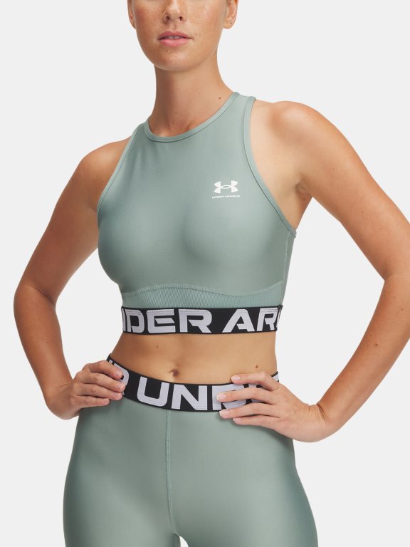 Топ Under Armour Heatgear Rib Tank Wmn Green