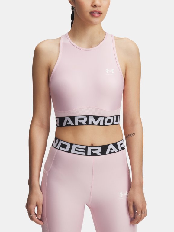 Топ Under Armour Heatgear Rib Tank Wmn Pink