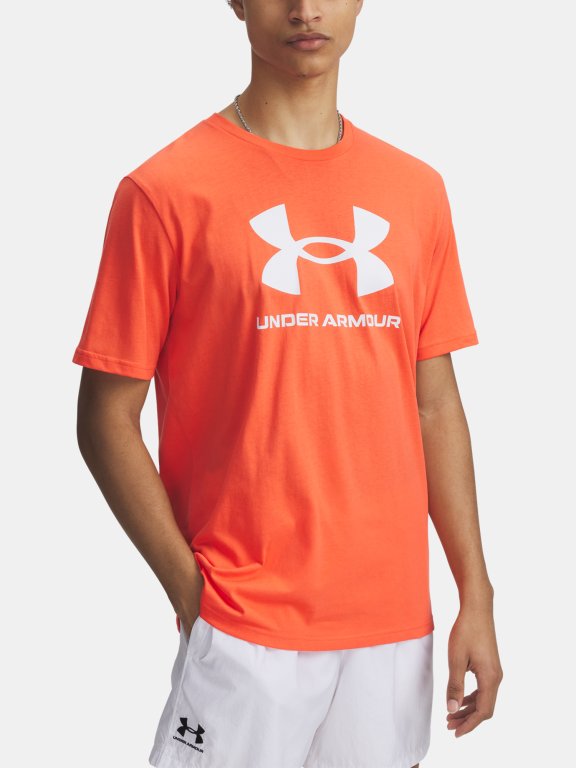 Футболка Under Armour Sportstyle Logo Update SS Man Orange