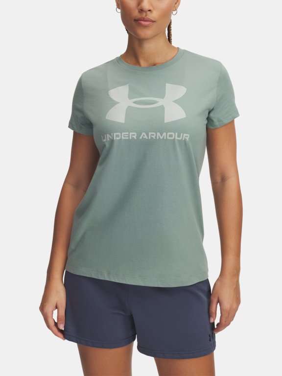 Футболка Under Armour Logo SS Wmn Green