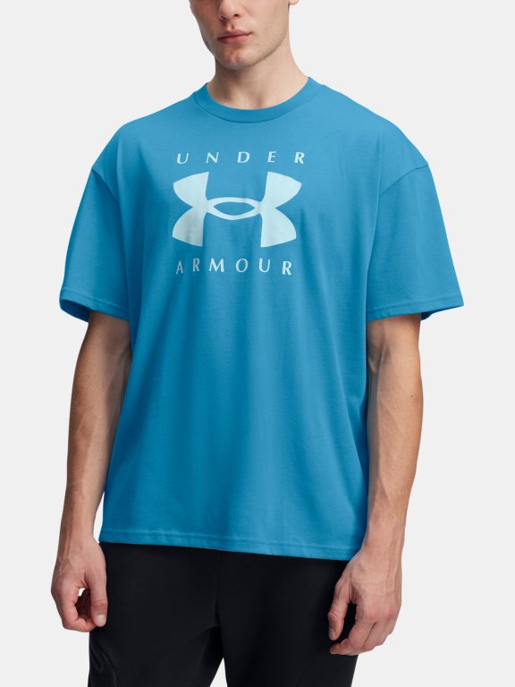 Футболка Under Armour HW Os Branded SS Man Blue
