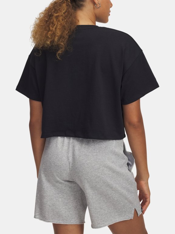 Футболка Under Armour Varsity Mix Hss Crop Wmn Black