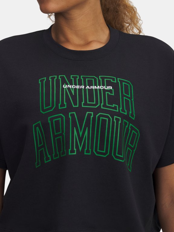 Футболка Under Armour Varsity Mix Hss Crop Wmn Black