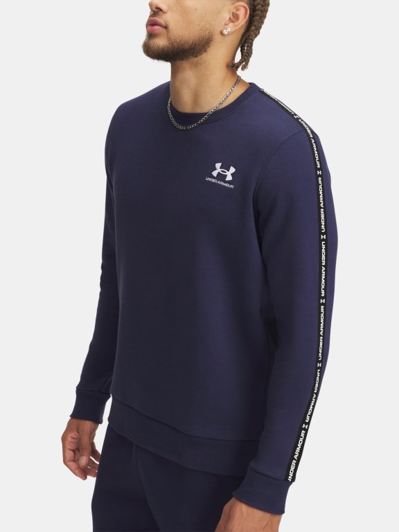 Світшот Under Armour Icon Fleece Crew Taping Man Blue