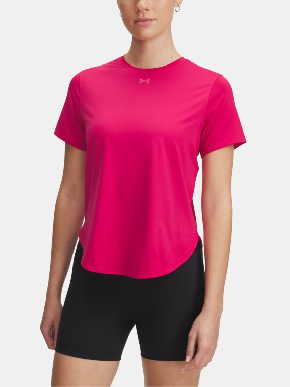Футболка Under Armour Launch Elite Shortsleeve Wmn Pink