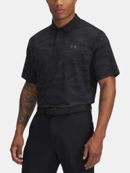 Футболка Under Armour Drive Chill Printed Polo Man чорна