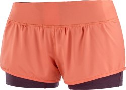 Kraťasy Salomon ELEVATE AERO SHORT W - oranžová/fialová