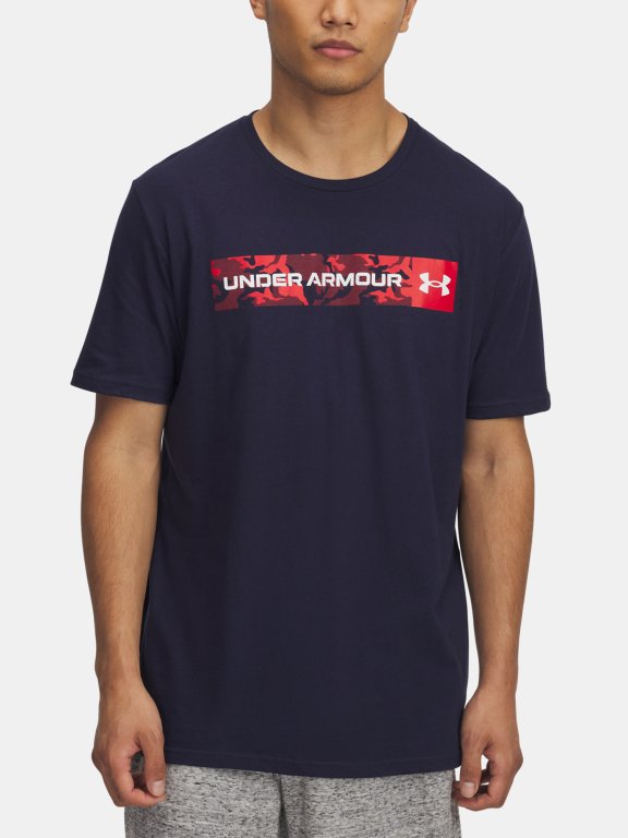 Футболка Under Armour Camo Chest Stripe SS Man Blue