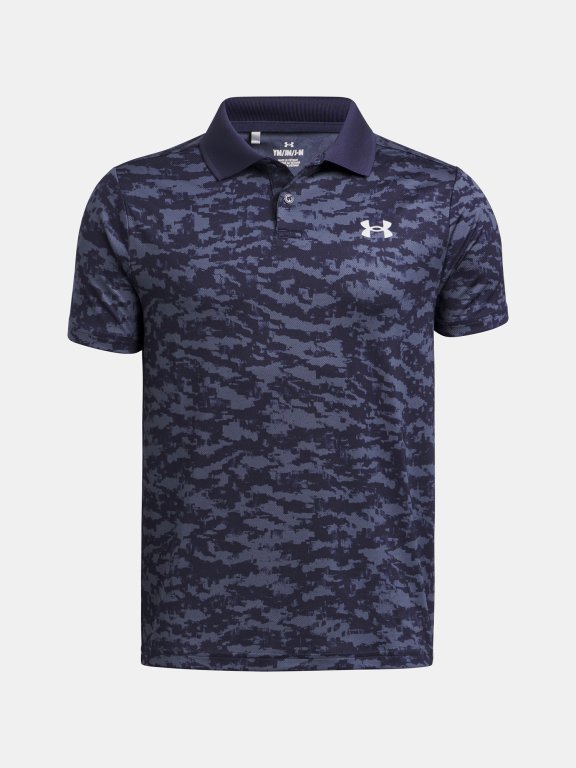 Футболка Under Armour Matchplay Printed Polo Jr Blue