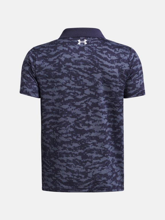 Футболка Under Armour Matchplay Printed Polo Jr Blue