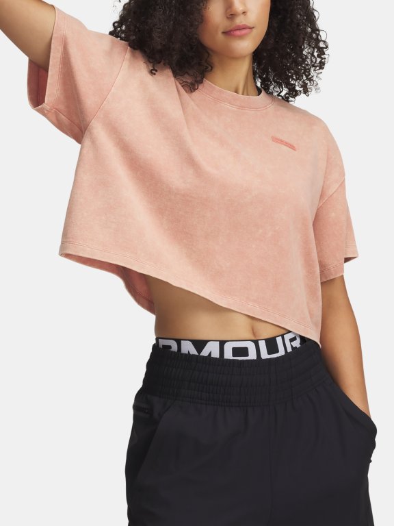 Футболка Under Armour Hwt Wash SS Wmn Pink
