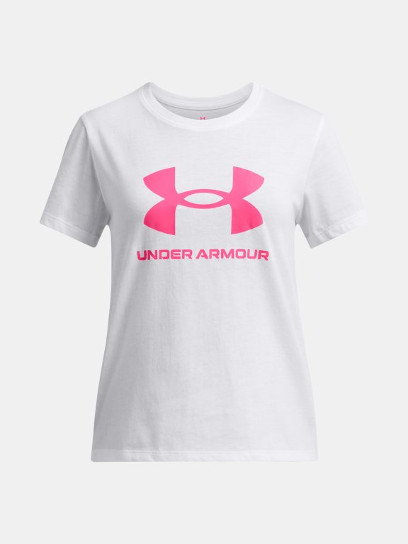 Футболка Under Armour Big Logo SS Jr White