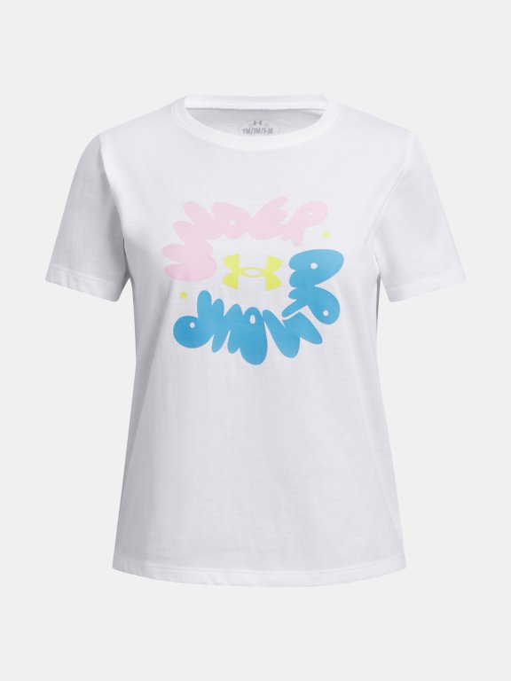 Футболка Under Armour Bubble Wordmark SS Jr White