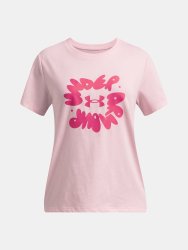 Футболка Under Armour Bubble Wordmark SS Jr Pink