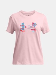 Футболка Under Armour Big Logo Fill SS Jr Pink
