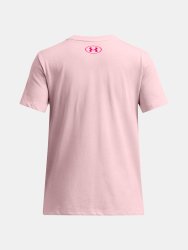 Футболка Under Armour Big Logo Fill SS Jr Pink