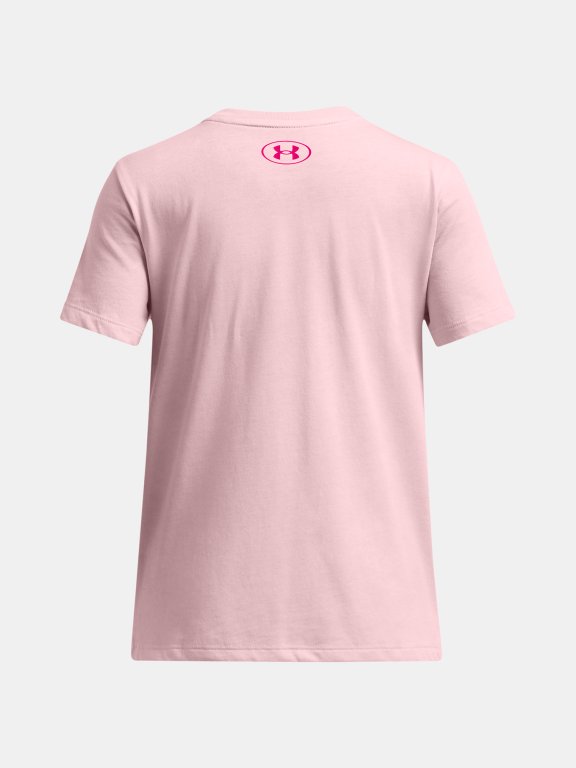 Футболка Under Armour Big Logo Fill SS Jr Pink