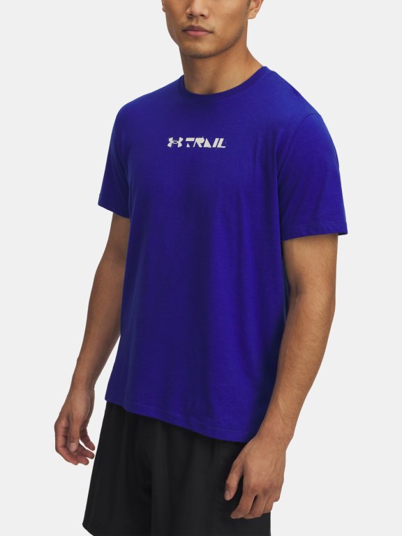 Футболка Under Armour Trail Run Graphic Tee Man Blue