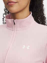 Футболка Under Armour Tech Rib 1/2 Zip Wmn Pink