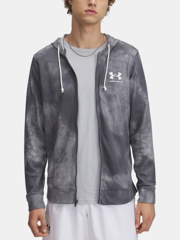 Світшот Under Armour Rival Terry Aop FZ Q1 сірий