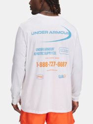 Футболка Under Armour Workwear Logo LS біла