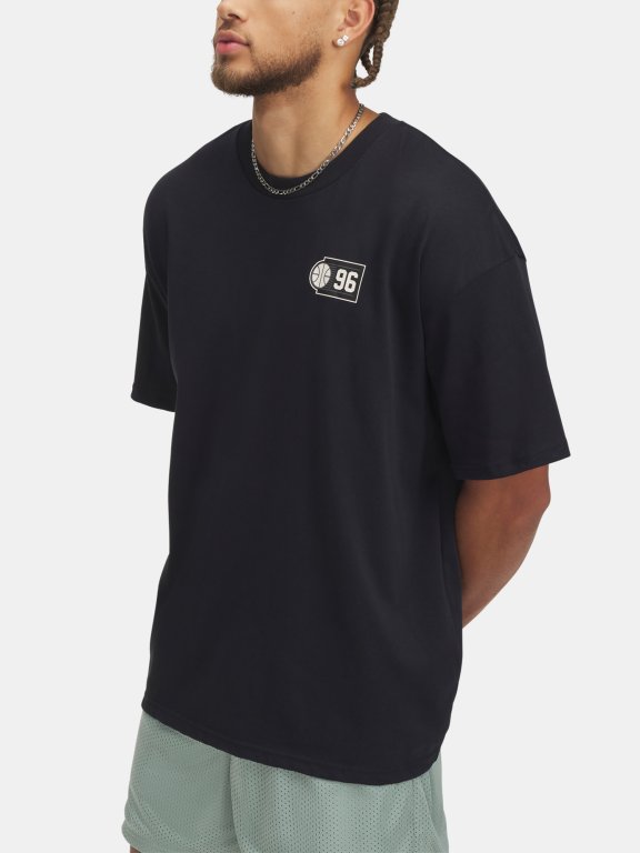 Футболка Under Armour Hwt Hoops Courtside SS Man чорна