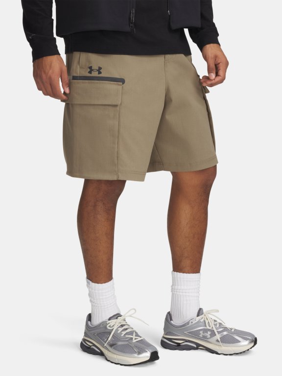 Kraťasy Under Armour Unstoppable Utility Short Man Brown