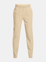 Штани Under Armour Unstoppable Tapered P Jr Коричневі