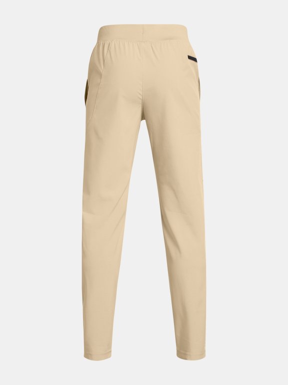 Штани Under Armour Unstoppable Tapered P Jr Коричневі