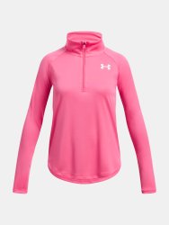 Футболка Under Armour Tech Graphic 1/2 Zip Jr Pink