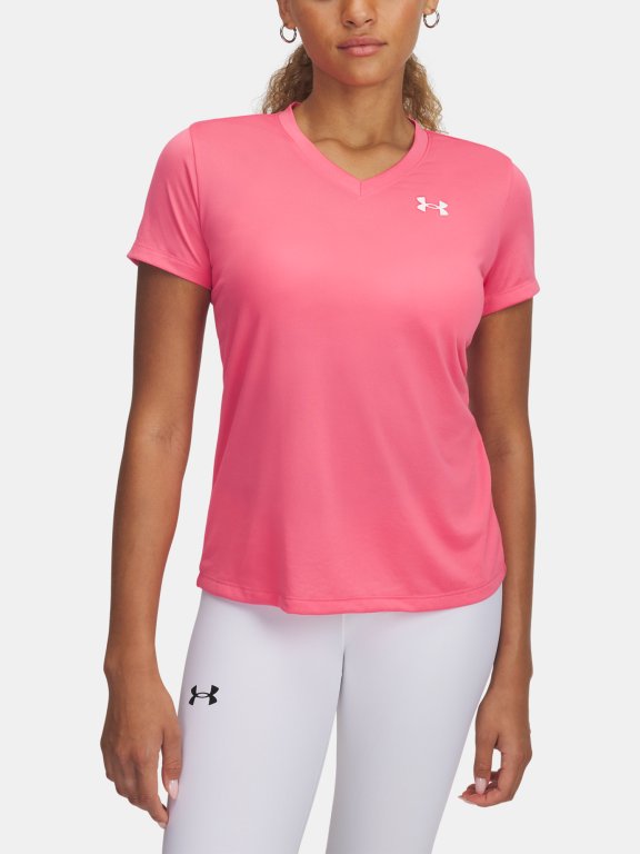 Футболка Under Armour Tech SSv- Solid Wmn Pink