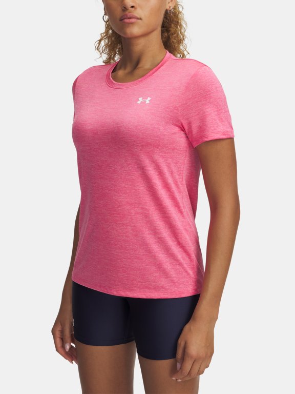 Футболка Under Armour Tech SSc- Twist Wmn Pink