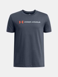 Футболка Under Armour Wordmark SS Jr Сіра