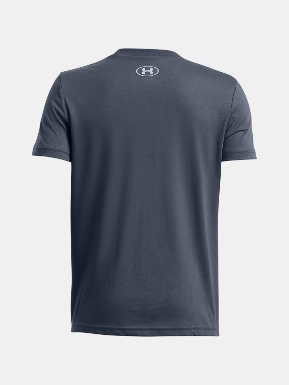 Футболка Under Armour Wordmark SS Jr Сіра