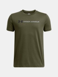 Футболка Under Armour Wordmark SS Jr зелена