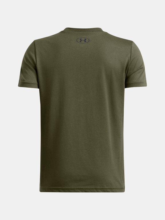 Футболка Under Armour Wordmark SS Jr зелена
